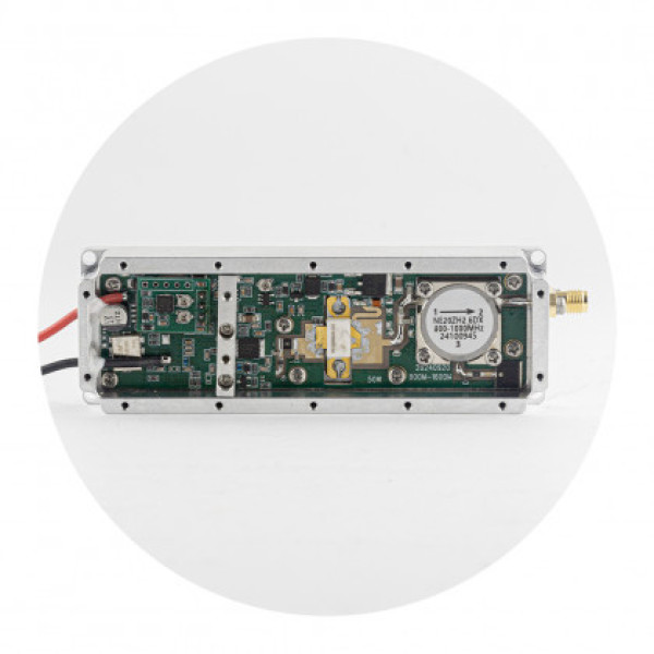 Модуль перешкод (jammer) 800-920 mHz, Gan 50W, 47 dBi, SMA (цифровий мікроконтроллер ARM, LoRa)