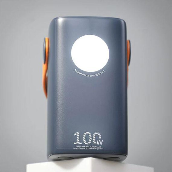 Зовнішній акумулятор (Power bank) Remax RPP-100 60000mAh 100W+22.5W PD+QC Синій