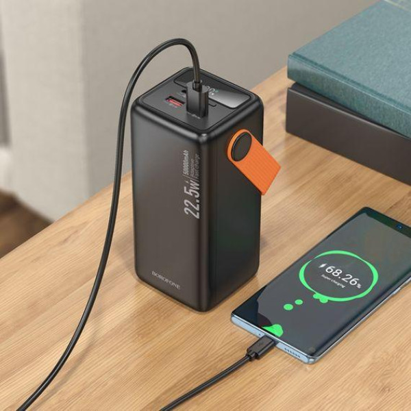 Зовнішній акумулятор (Power bank) Borofone BJ66A 50000mAh 22.5W PD 20W black
