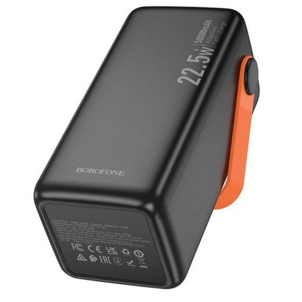 Зовнішній акумулятор (Power bank) Borofone BJ66A 50000mAh 22.5W PD 20W black