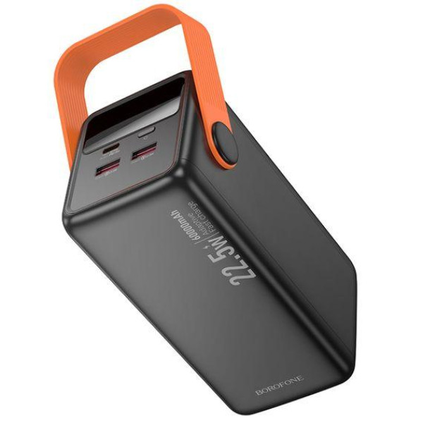 Зовнішній акумулятор (Power bank) Borofone BJ66B 60000mAh 22.5W PD 20W black