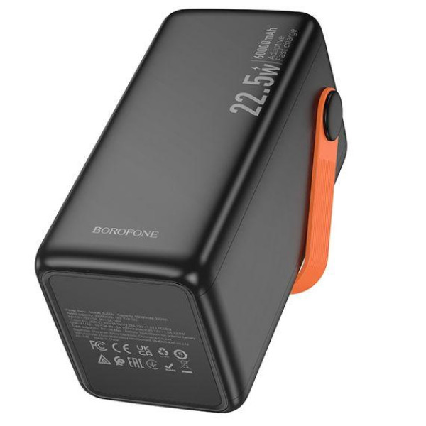 Зовнішній акумулятор (Power bank) Borofone BJ66B 60000mAh 22.5W PD 20W black