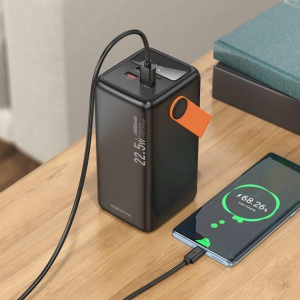 Зовнішній акумулятор (Power bank) Borofone BJ66B 60000mAh 22.5W PD 20W black