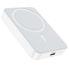 Зовнішній акумулятор (Power bank) Borofone BJ25 Plus 10000mAh PD 20W магнітний з функцією бездротової зарядки white