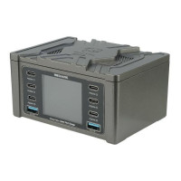 Зарядна станція з індикацією параметрів заряджання Mechanic V-Power 8 Ultra 160W (6 Type C - PD 20W/2 USB QC 3A/Wireless charging)