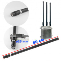 Антена всеспрямована для jamming обладнання 3.3 GHz (3200-3400 MHz), 100W, 8±1dBi, Ø25 mm, 60 см, NJ