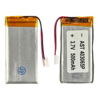 Акумулятор 403065P універсальний з контролером, 3.8 x 30 x 61 мм (500 mAh) для TWS-навушників, відеореєстраторів та іграшок