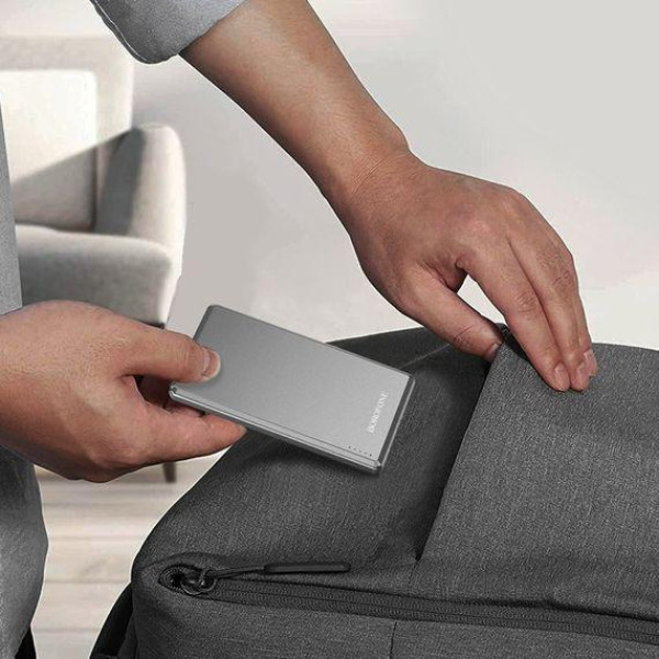 Зовнішній акумулятор (Power bank) Borofone BJ50 5000mAh PD20W магнітний із функцією бездротової зарядки (Сірий)