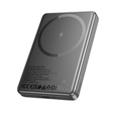 Зовнішній акумулятор (Power bank) Hoco Q26A 10000mAh PD 20W магнітний із функцією бездротової зарядки (Metal Gray)