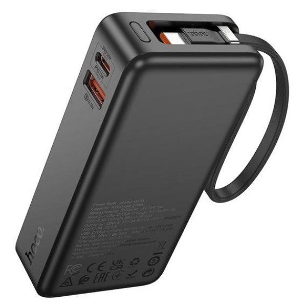 Зовнішній акумулятор (Power bank) Hoco Q27A 10000mAh 33W (Чорний)