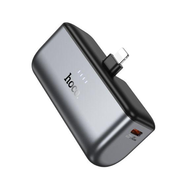 Зовнішній акумулятор (Power bank) Hoco Q31 5000mAh PD 20W + кабель Lightning (Чорний)