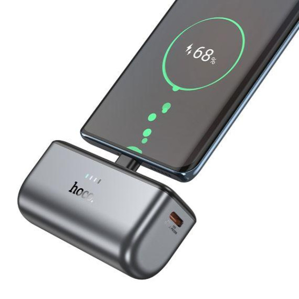 Зовнішній акумулятор (Power bank) Hoco Q31 5000mAh PD 20W + кабель Type-C (Чорний)