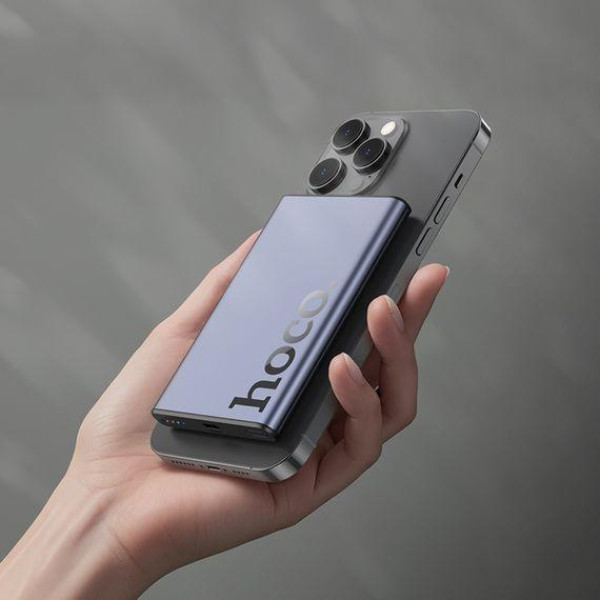 Зовнішній акумулятор (Power bank) Hoco Q32 5000mAh PD 20W (metal gray)