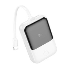 Зовнішній акумулятор (Power bank) Hoco Q33 10000mAh PD 20W + кабель Type-C (Білий)