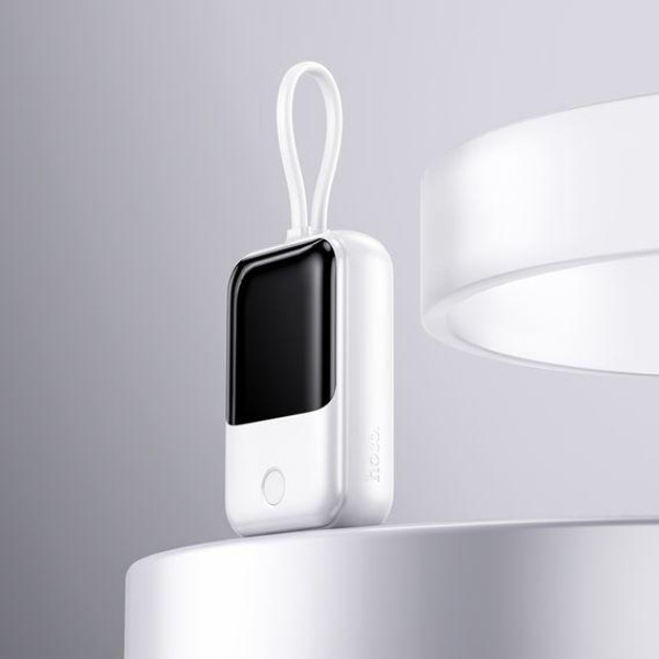 Зовнішній акумулятор (Power bank) Hoco Q33 10000mAh PD 20W + кабель Type-C (Білий)