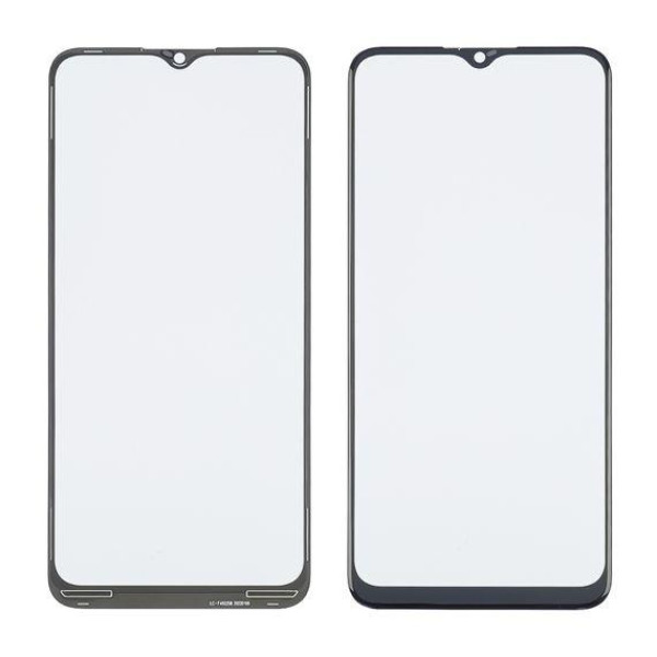 Скло дисплея з OCA плівкою для Samsung A035 Galaxy A03 (Чорне)