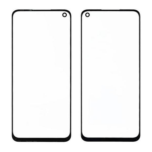 Скло дисплея з OCA плівкою для Oppo A74 4G/ Realme 8 Pro (Чорне)