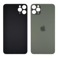Задня кришка (скло) Apple iPhone 11 Pro Max, Midnight Green (Big hole)
