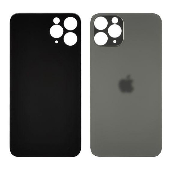 Задня кришка (скло) для Apple iPhone 11 Pro, Space Gray (Big hole)