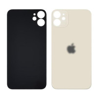 Задня кришка (скло) для Apple iPhone 11, White (Big hole)