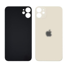 Задня кришка (скло) для Apple iPhone 11, White (Big hole)