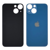 Задня кришка (скло) для Apple iPhone 13 mini, Blue (Big hole)
