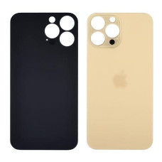 Задня кришка (скло) для Apple iPhone 13 Pro Max, Gold (Big hole)
