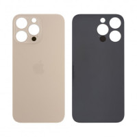 Задня кришка (скло) для Apple iPhone 14 Pro Max, Gold (маленький виріз під камеру)