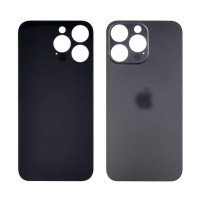 Задня кришка (скло) для Apple iPhone 14 Pro Max, Space Black (Big hole)