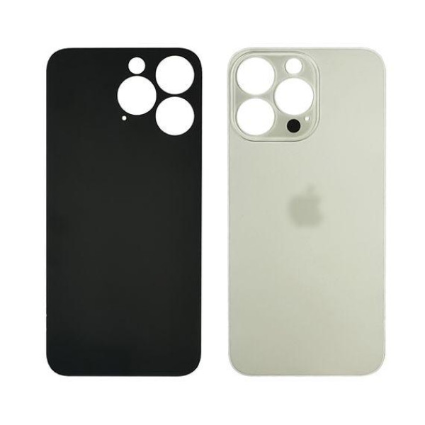 Задня кришка (скло) для Apple iPhone 14 Pro, Silver (Big hole)