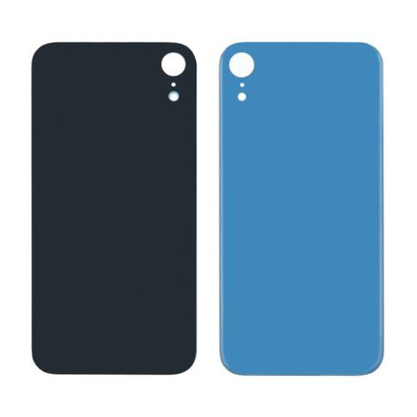 Задня кришка (скло) для Apple iPhone XR, Light Blue (Big hole)
