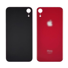 Задня кришка (скло) для Apple iPhone XR, Red (Big hole)