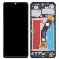 Дисплей для ZTE Blade A54 з сенсорним склом в рамці (Чорний)