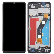 Дисплей для ZTE Blade A54 з сенсорним склом в рамці (Чорний)