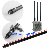 Антена всеспрямована для jamming обладнання 200-280 MHz, 100W, 5-8 dBi, Ø32 мм, 60 см, N-J
