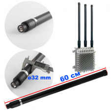 Антена всеспрямована для jamming обладнання 200-280 MHz, 100W, 5-8 dBi, Ø32 мм, 60 см, N-J