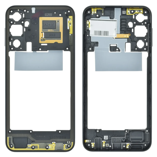 Середня частина корпусу для Samsung A245 Galaxy A24 (2023) (Чорна)