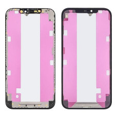 Скло дисплея з OCA плівкою та рамкою для Apple iPhone 12 Pro Max (Чорне) HC