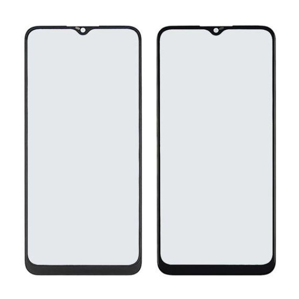 Скло дисплея з OCA плівкою для Samsung A025 Galaxy A02S (2021) (160 мм) (Чорне)