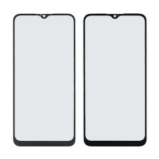 Скло дисплея з OCA плівкою для Samsung A025 Galaxy A02S (2021) (160 мм) (Чорне)
