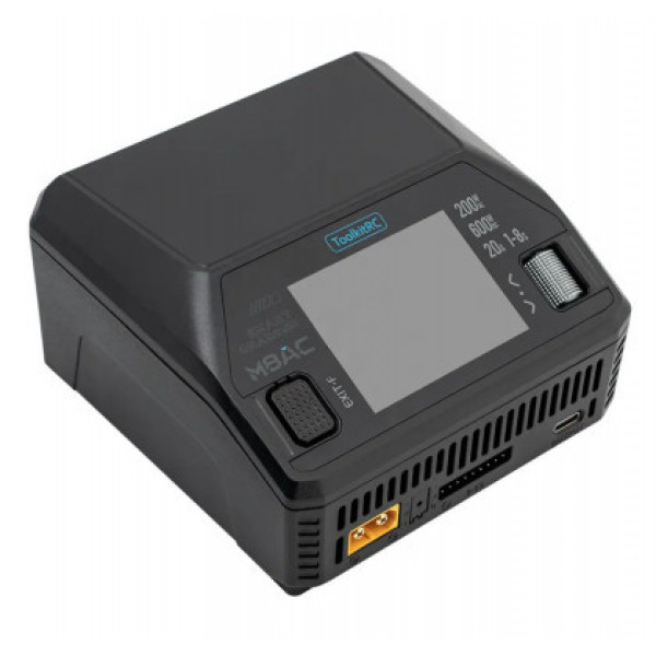 Зарядний пристрій ToolkitRC M8AC, 600W, 2-8S з вбудованим блоком живлення на 200W