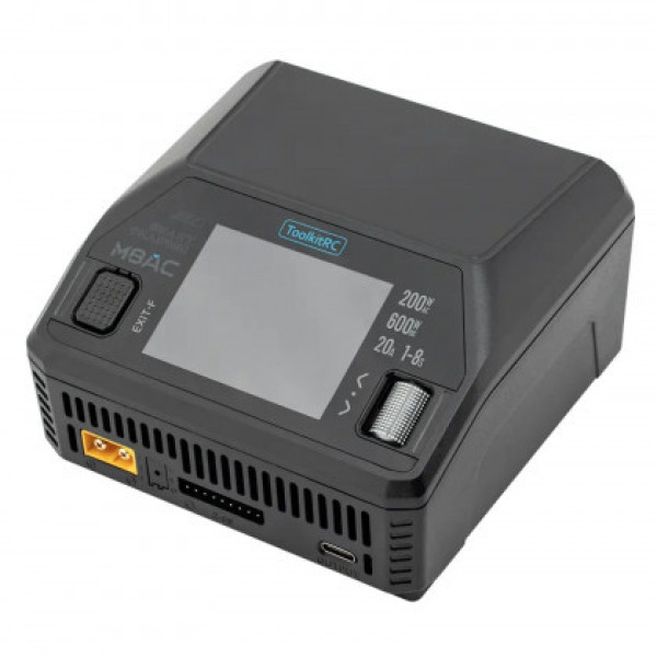 Зарядний пристрій ToolkitRC M8AC, 600W, 2-8S з вбудованим блоком живлення на 200W