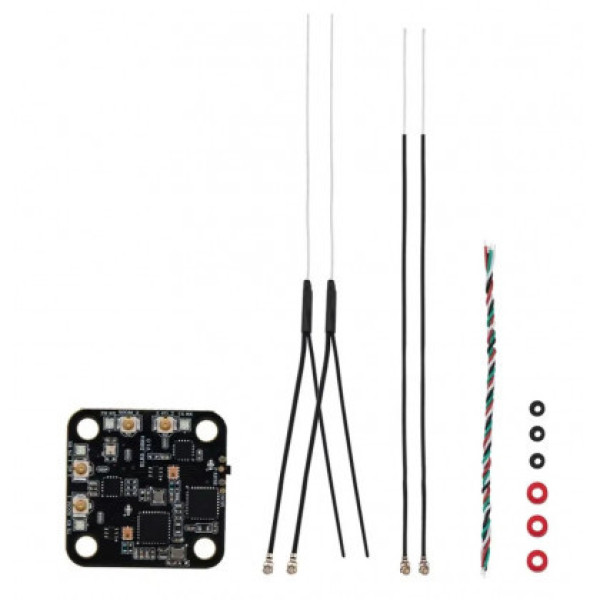 Приймач Radiomaster DBR4 Dual Band Xross Gemini ELRS RX 915 MHz / 2.4 GHz, з 4 антенами