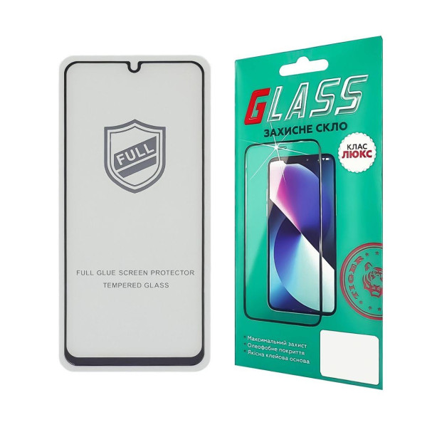 Скло захисне Samsung A315 | A325 | A225 | M325 | A336 A31 | A32 | A25 | M32 | A33 Full Glue (0.25 мм, 2.5D, чорне) Люкс