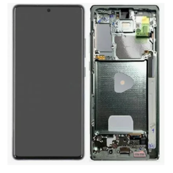 Дисплей Samsung N980F Galaxy Note 20 c сенсорним склом в рамці (Сірій) (Oled)