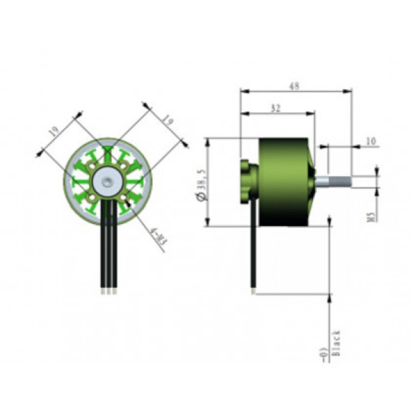 Мотор безколекторний Arthur Flash Hobby M3115 900KV, Mars Series