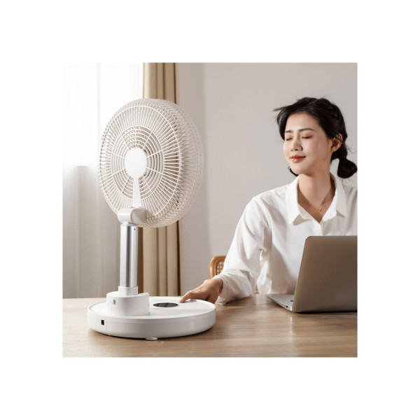 Настільний | підлоговий бездротовий вентилятор GXQC D1201 (white)
