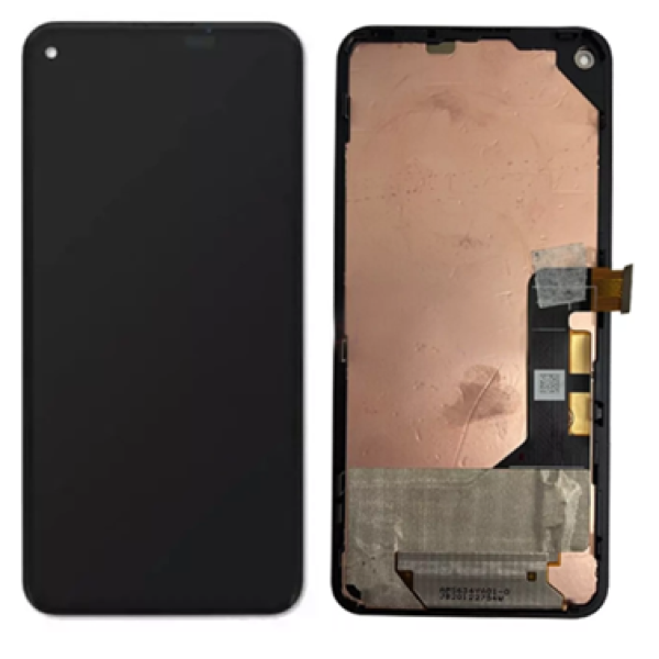 Дисплей Google Pixel 5А з сенсорним склом в рамці (Original переклей)