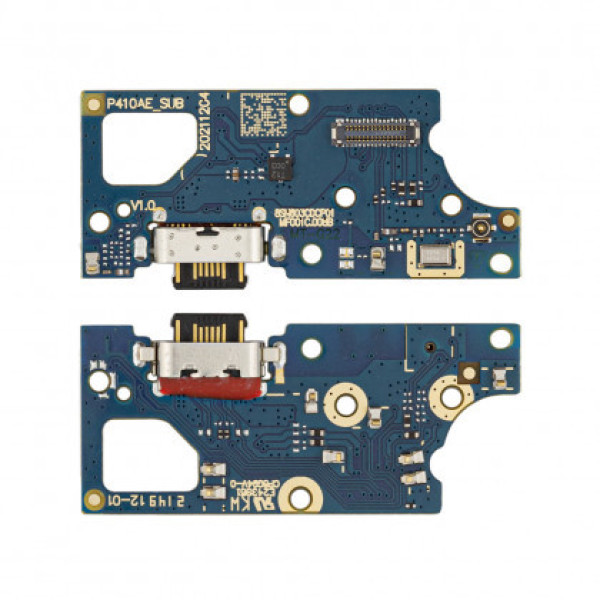 Нижня плата Motorola XT2231 Moto G22 з мікрофоном і компонентами