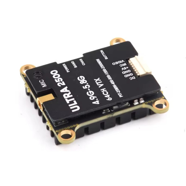 Ultra 2500 VTX 4.9G–5.8G 2.5W, 25мВт/400мВт/800мВт/1500мВт/2500мВт, Pit mode, на 64 канали